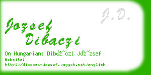 jozsef dibaczi business card